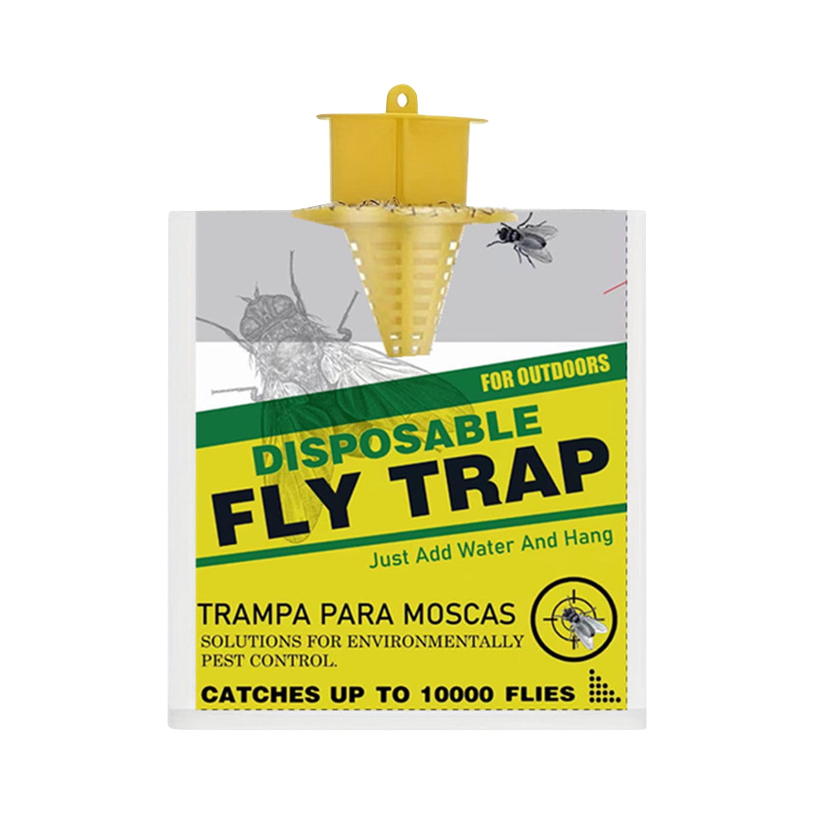 IMossad Outdoor Fly Trap, Fly Traps Outdoor with Dissolvable NonToxic Bait Fly Repellent for