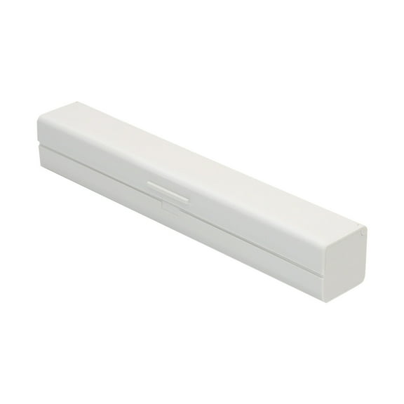 IMossad Plastic Cling Film Holder, Refillable Aluminum Foil Wrap Dispenser with Slide Cutter for Kitchen Organization