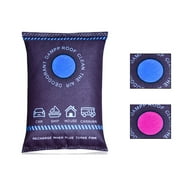 IMossad Reusable Silica Gel Dehumidifier - Car Moisture Absorber with Color-Changing Indicator, Multipurpose Desiccant Bag for Cars, Rooms, Boats & Campers
