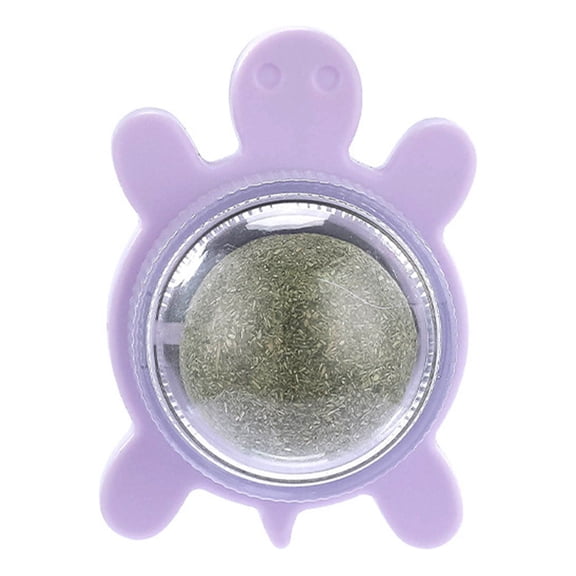 IMossad Revolving Turtle Catnip Ball Wall-Sticking Entertainment Toy for Cats, Mint-Scented, Teeth Grinding Scratcher - Amazon's Delightful Feline Self-Amusement Tool