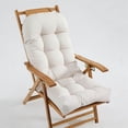 thumbnail image 1 of IMossad Rocking Chair Cushion, High Back Patio Cushions 44x19 inch, Waterproof Indoor/Outdoor Furniture Chair Cushions Pads with Straps, Seasonal All Weather Replacement, 1 of 6