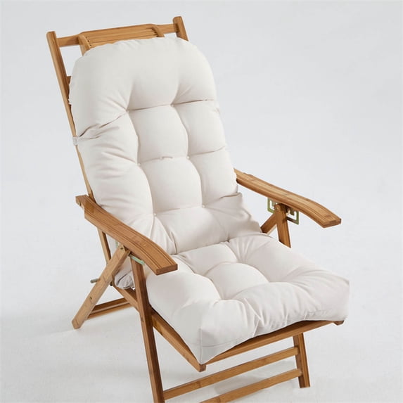 IMossad Rocking Chair Cushion, High Back Patio Cushions 44x19 inch, Waterproof Indoor/Outdoor Furniture Chair Cushions Pads with Straps, Seasonal All Weather Replacement