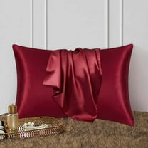 IMossad Satin Silk Pillowcase, for Hair and Skin, Luxury and Soft Pillow Cases Standard Size, Super Soft Pillow Case with Envelope Closure