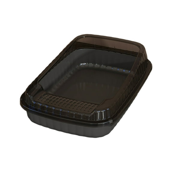 IMossad Semi-Enclosed Cat Litter Box with Splash-Proof Design High Sides Spacious Interior Includes Litter Scoop Leak-Proof Scratch-Resistant Suitable for Large Cats