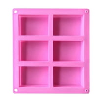 IMossad Soap Mold Kit 6-Cavity Rectangle - Food Safe Silicone for Baking/Candles, Non-Stick & Reusable