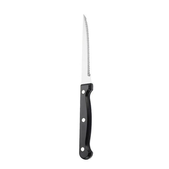 IMossad Stainless Steel Serrated Steak Knife – Durable Camping & Kitchen Knife with Ergonomic Handle, Sharp Blade, Dishwasher Safe