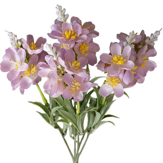 IMossad Tall Artificial Freesia Flowers Bouquet, Faux Floral Arrangements for Bridal Wedding, Home Decor, Centerpieces, Long Stem for Vases