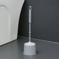 thumbnail image 1 of IMossad Toilet Brush and Holder Set, Toilet Bowl Brush with Caddy Bathroom Stiff Bristles Toilet Scrub Brush, Gray, 1 of 6