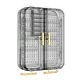 thumbnail image 1 of IMossad Transparent Wall Mounted Jewelry Organizer - No Drilling Necklace Storage Hanging Cabinet - Bedroom Earring and Ring Decor Display Rack, 1 of 7