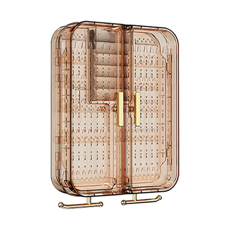 IMossad Transparent Wall Mounted Jewelry Organizer No Drilling