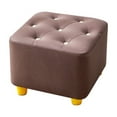 thumbnail image 1 of IMossad Tufted Foot Stool, Faux Leather Footrest with Legs, 9''H, Rectangle Foot Stools with Non-Slip Pads, Sofa Footstool, 1 of 7
