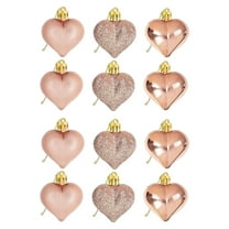 IMossad Valentine's Day Heart Ornaments - Heart Shaped Christmas Tree Decorations - Hanging Hearts for Valentine's Day, Wedding, Anniversary