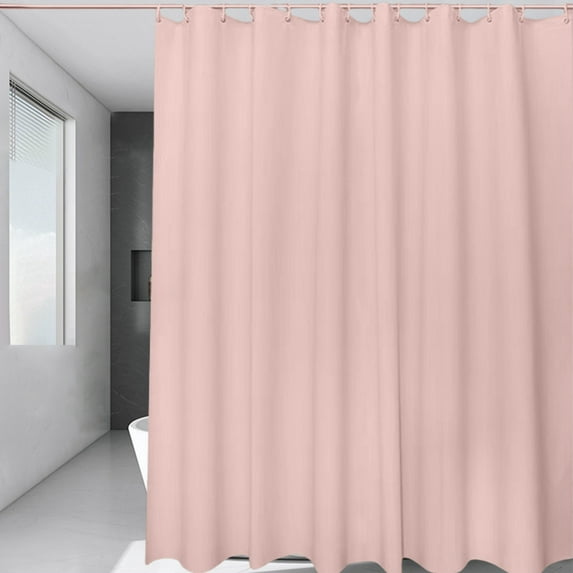 IMossad Waterproof Fabric Shower Curtain or Liner, Shower Curtains for Bathroom with Breathable TPU & Machine Washable Polyester, 70x78"