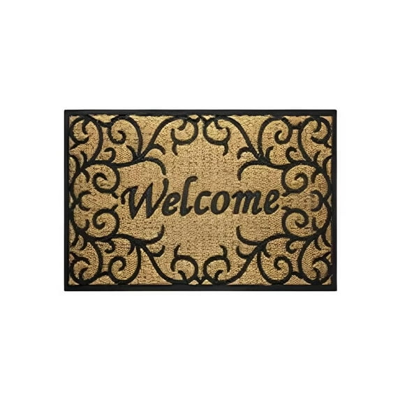 IMossad Welcome Doormat Welcome Mat for Outdoors, Large Front Door Entrance Mat, Vintage Rustic Yard Non Slip Seasonal Home Decoration, 24x16 Inch