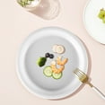 thumbnail image 1 of IMossad White Plastic Serving Plates, Nordic-Style Round Snack and Fruit Plates, Durable Shatterproof Kitchen Dinnerware for Everyday Use, 1 of 6