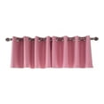 thumbnail image 1 of IMossad Window Treatment Kitchen Valance - Room Darkening Plain Solid Grommet-Top Valance Curtain for Kitchen Window (Pink, 29 inches Wide x 14 inches Long), 1 of 7