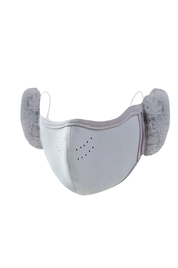 Winter Warm Face Mask, Cold Windproof Ear Protection, Thermal Flock Mask for Outdoor Activities