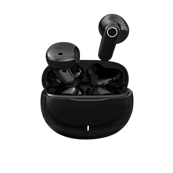 IMossad Wireless Short Stem Half In-Ear Bluetooth Earbuds, Long-Lasting Battery, Noise Reduction, Great Sound, Comfortable Fit, Touch Control