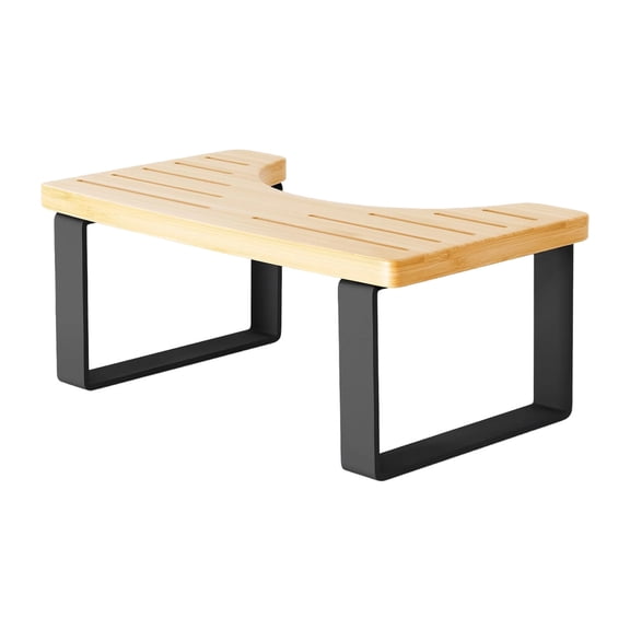IMossad Wooden Bathroom Toilet Stool – Squat Footstool for Improved Posture, Sturdy Durable Step Stool for Adults, Ergonomic Design for Comfortable Bathroom Use