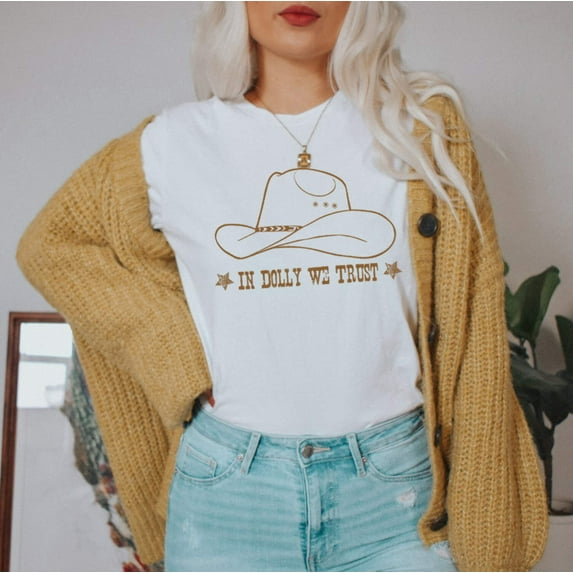 IN DOLLY WE TRUST Garment Dyed Graphic T-Shirt