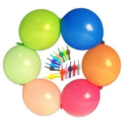 IN-JOOYAA 6 inch Assorted Color Link Balloons 100 Pcs Quick Linkable Latex Balloon for Baby Shower Birthday Party Decoration