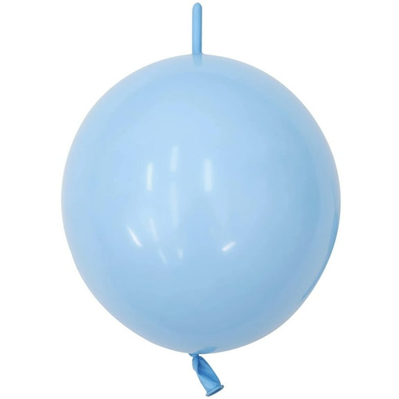 IN-JOOYAA 6 inch Macaron Blue Quick Link Balloons 100 pcs Small Latex Balloons for Baby Shower Birthday Party Decoration