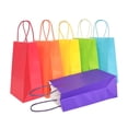 thumbnail image 1 of IN-JOOYAA Multi Color Gift Bags Mini Small Kraft Paper Gift Bags with Handles 25 Pcs (Rainbow, 4.7 x 2.4 x 6 in), 1 of 6
