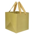 thumbnail image 1 of IN-JOOYAA Square Gift Bags Small Paper Gift Bags with Handles 10 Pcs (Gold, 8 x 8 x 8 in), 1 of 6
