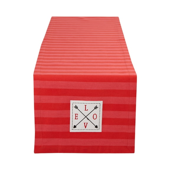 DII In Love Embellished Stripe Table Runner, 14x72"