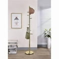 thumbnail image 1 of IN Room Furniture Designs Contemporary Metal Coat Rack in Brass, 1 of 3