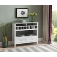 thumbnail image 1 of IN Room Furniture Designs Contemporary Wood Wine Rack in White, 1 of 9