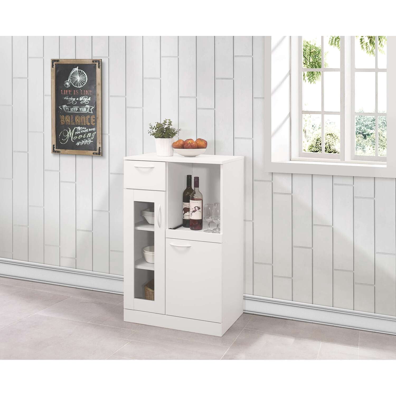 IN Room Furniture Designs Modern PVC Wood Kitchen Cabinet in White ...
