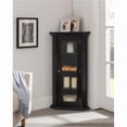 thumbnail image 1 of IN Room Furniture Designs Traditional Wood and Glass Console Table in Black, 1 of 2