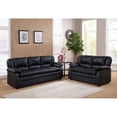 thumbnail image 1 of IN Room Furniture Designs Transitional Solid Wood Sofa in Black, 1 of 3