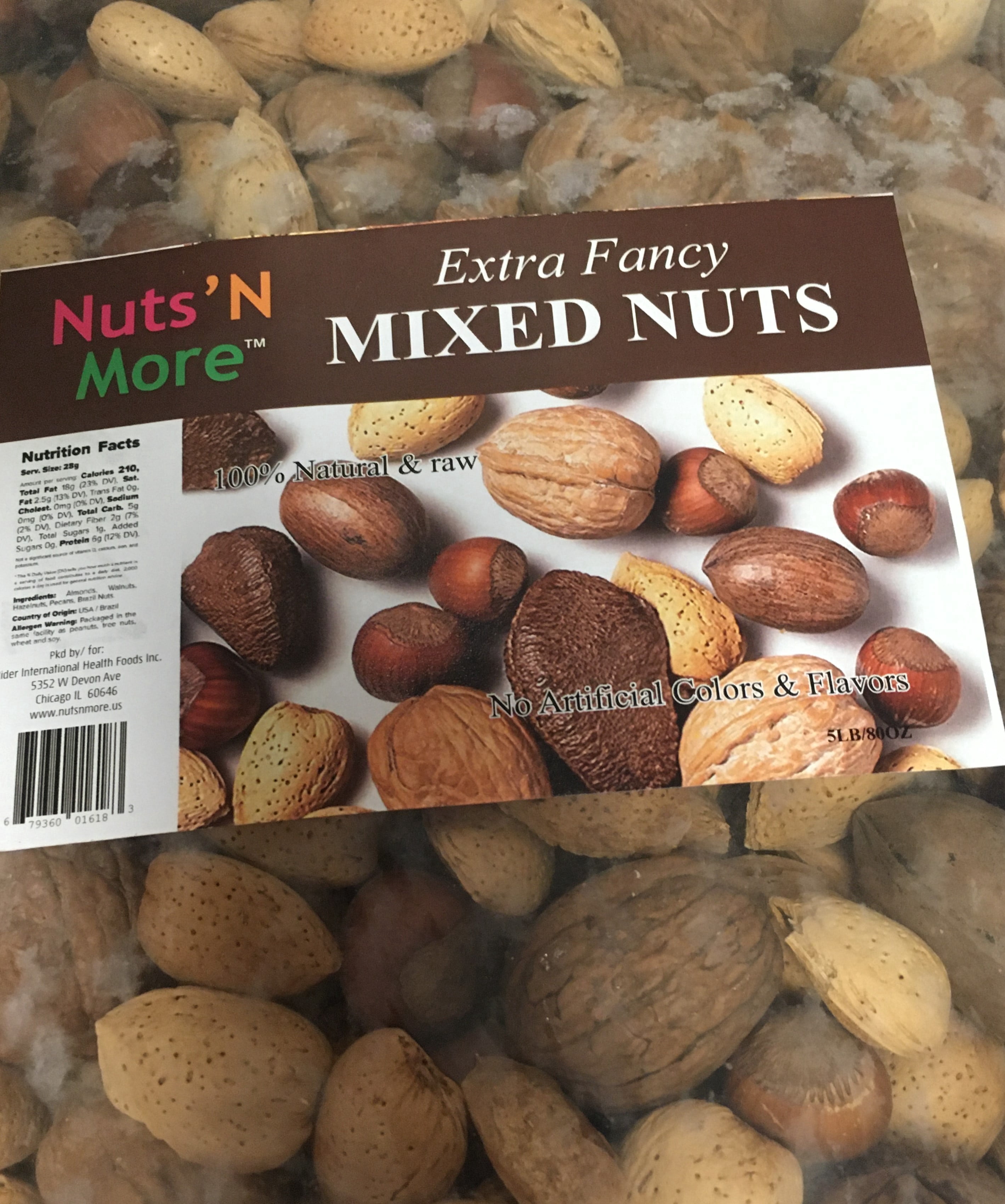 IN SHELL DELUXE MIXED NUTS BULK  RAW - 5 LB -BY NUTS N MORE