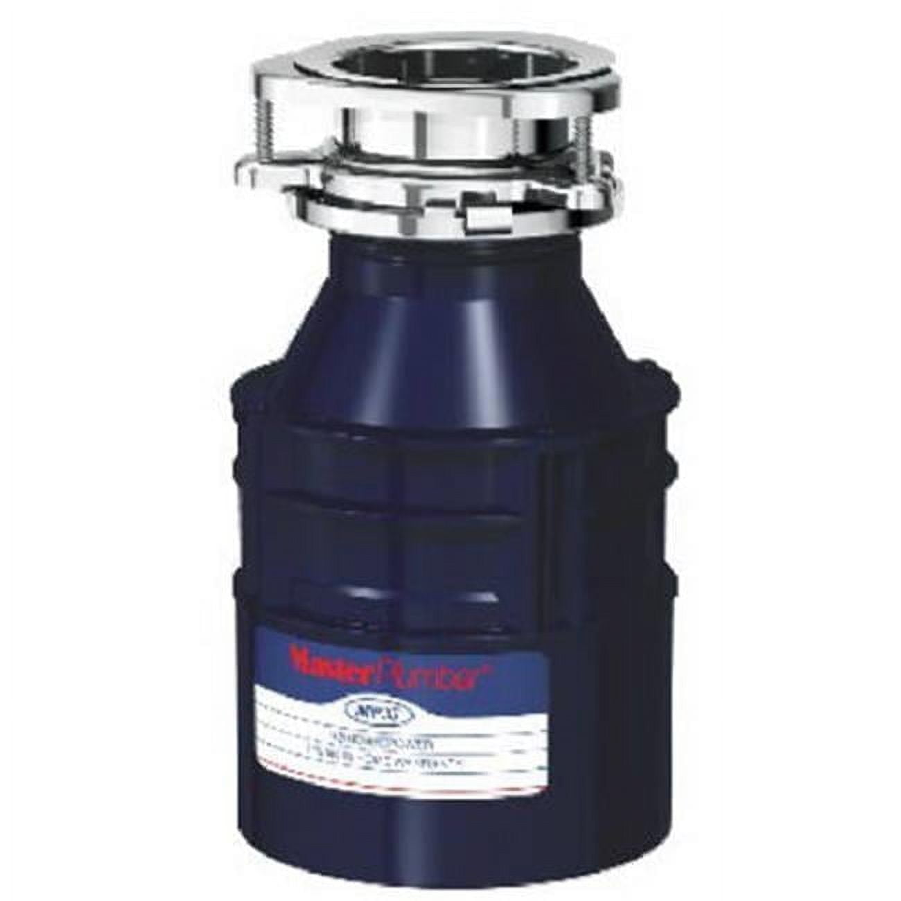 Master Plumber 1/3 HP Black Waste Disposer with Galvanized Steel