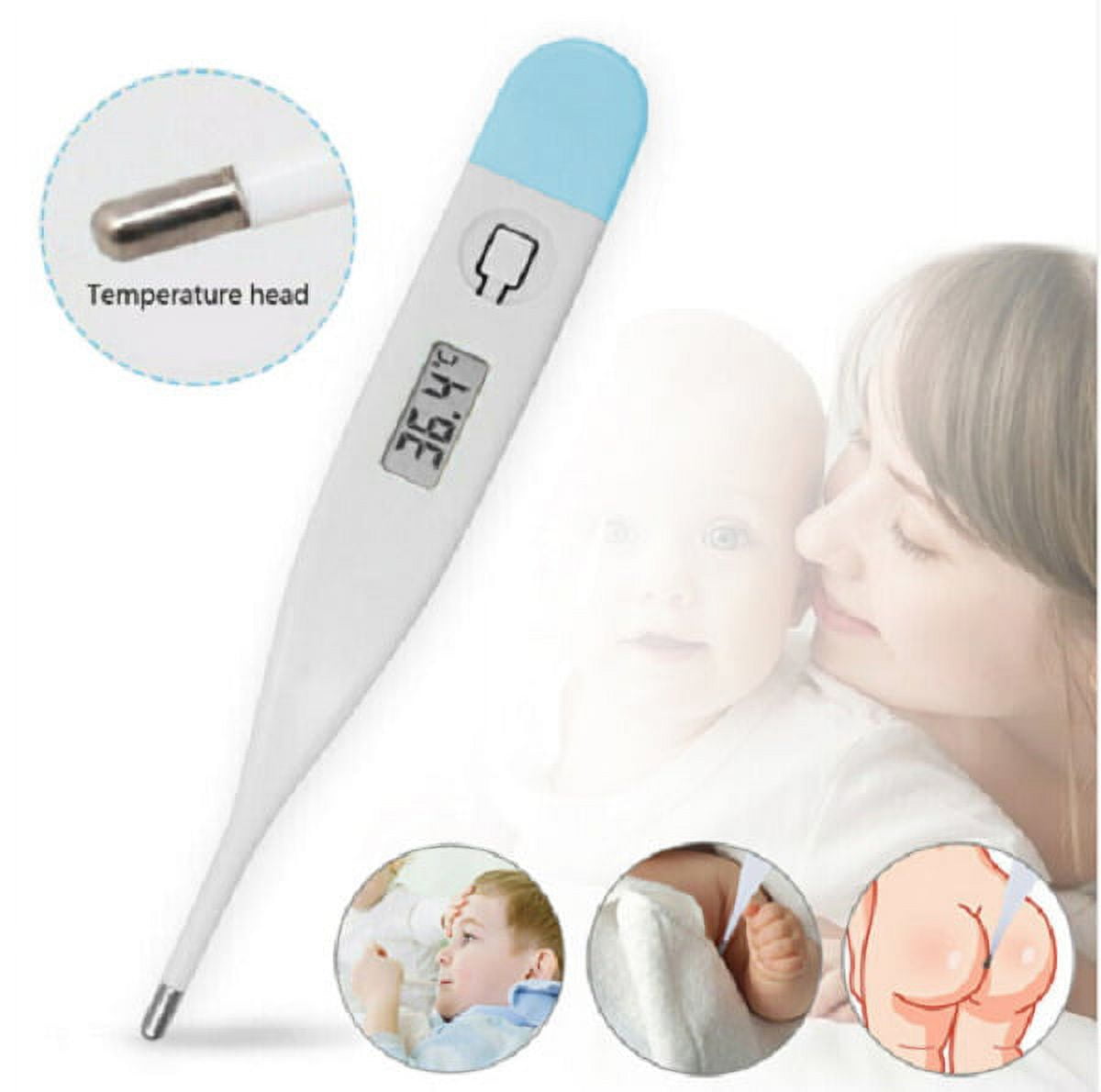 [IN STOCK] Baby Thermometer LCD, Flexible Tip, 10 Second Quick Accurate Fever Read Rectal Oral