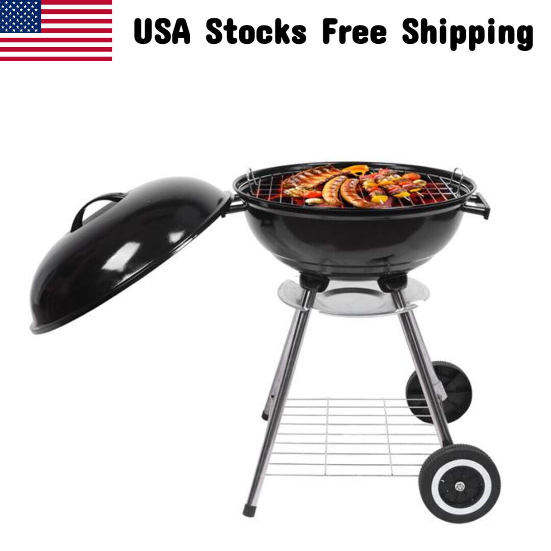 [IN STOCK] Charcoal Grill，18 Inch Charcoal Carbon Enamel Barbecue BBQ Stove with Heat Control for Patio, Picnic, Tailgate
