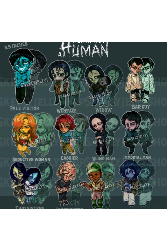 IN STOCK Human Game 3 In Acrylic Keychain with Free keychain (1 keychain)
