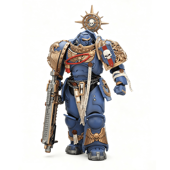 [IN STOCK] JOYTOY Warhammer 40K 1/18 Action Figures Ultramarines Heavy Relic Primus Armor with Heavy Relic Bolt Rifle