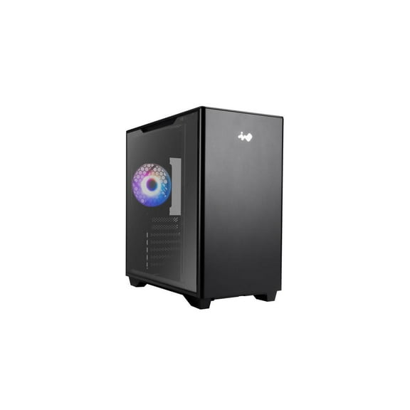 IN WIN IW-CS-A5BLK-1AM120S Black SECC / Tempered Glass ATX Mid Tower In Win IW-CS-A5BLK-1AM120S A5 Mid Tower Computer Case