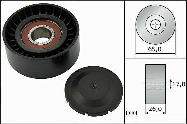 INA US FP05571 Accessory Drive Belt Idler Pulley