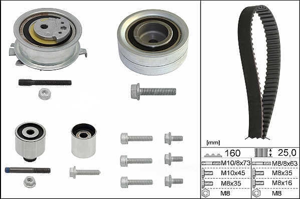 INA US ZD0550K Engine Timing Belt Kit