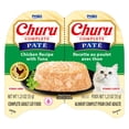 thumbnail image 1 of INABA Churu Complete Pate Wet Cat Food with Fish Oil, 1.23oz. per Serving, 2 Servings, Chicken Recipe with Tuna, 1 of 9