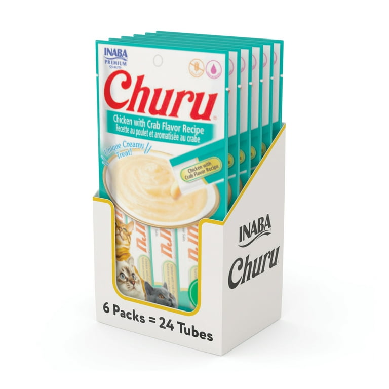 Inaba Churu Purée Chicken with Crab Flavor Cat Treats Inaba Churu Purée Chicken with Crab Flavor Cat Treats