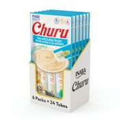 INABA Churu Creamy, Lickable Purée Cat Treat with Taurine, 0.5 oz, 24 Tubes, Tuna with Scallop Recipe