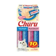 Inaba Churu Creamy, Lickable Wet Cat Treats, 0.5 oz, 10 Tubes, Tuna Variety
