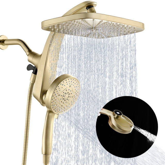 INAVAMZ 12 inch Rain Shower Head and Handheld Combo, High Pressure ...