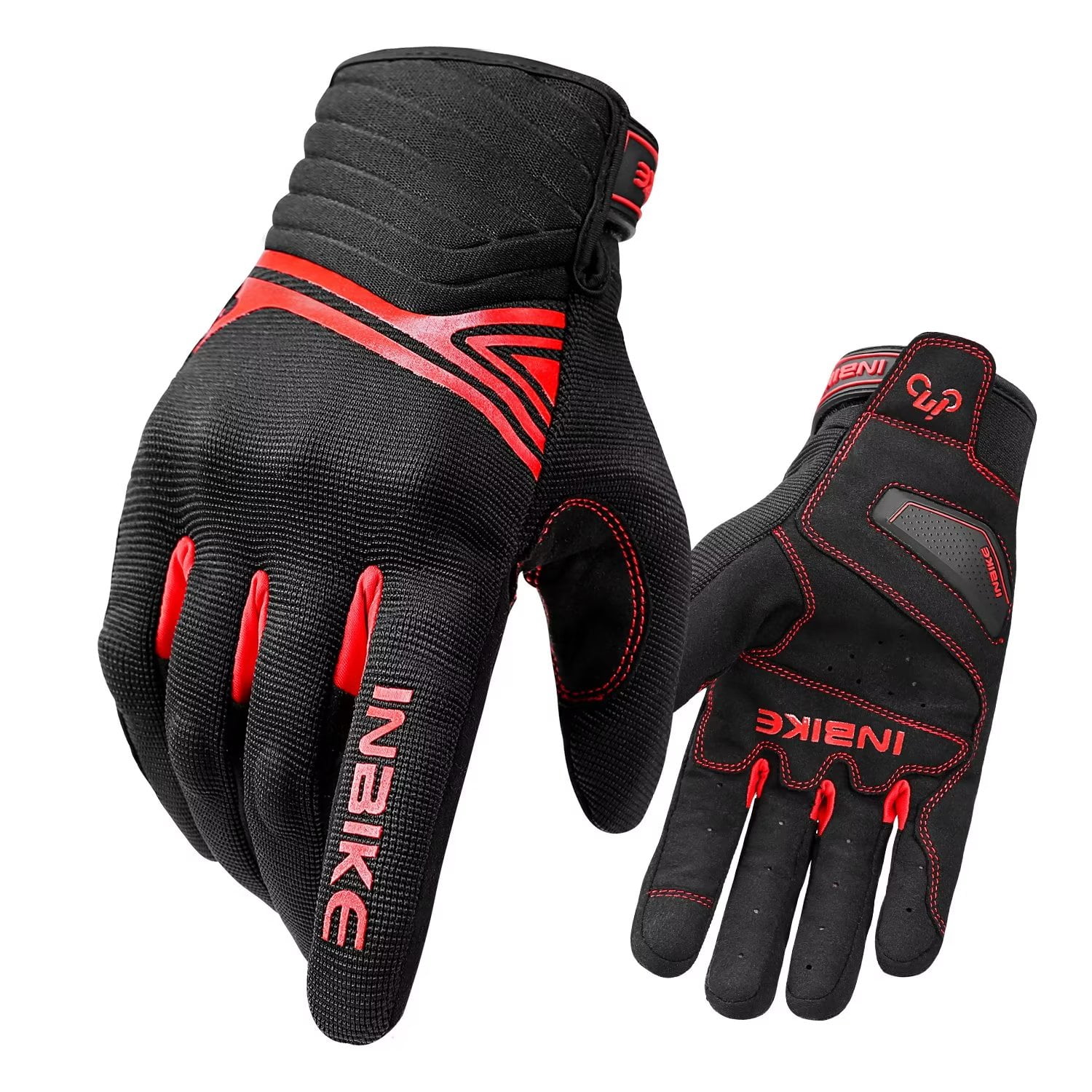 INBIKE Motorradhandschuhe – Atmungsaktiv, Touchscreen, Mit TPR-Polster & Knöchelschutz