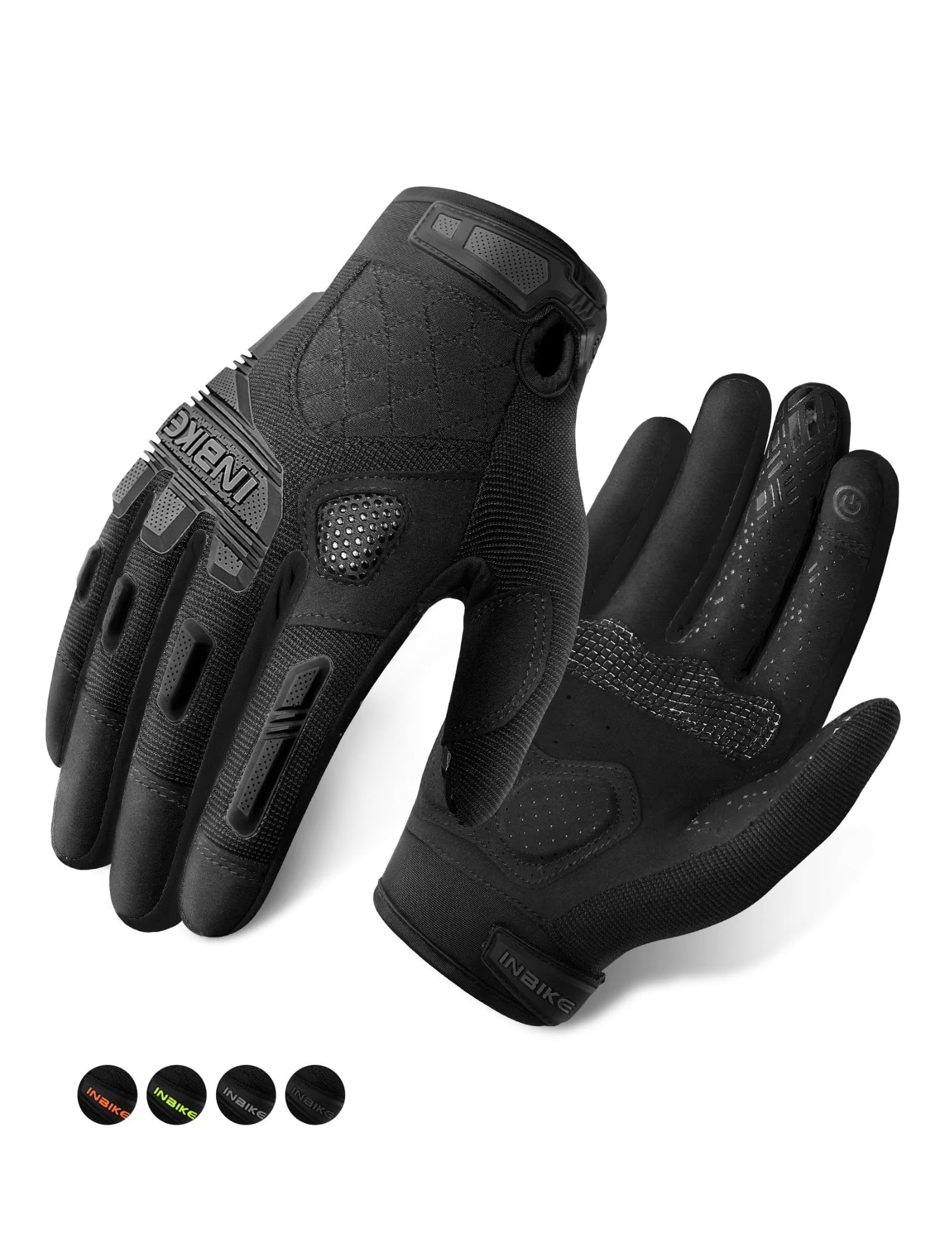 Black mountain bike gloves hotsell
